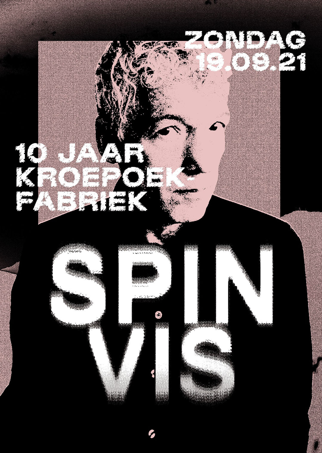 Spinvis poster grafisch ontwerp Auke Triesschijn