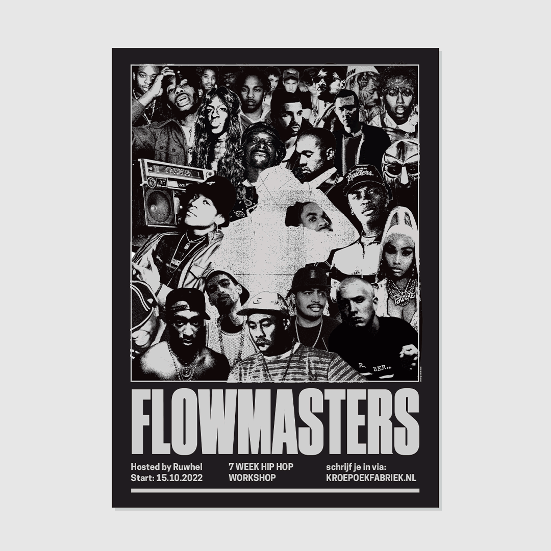 Studio Auke Triesschijn graphic design poster Flowmasters