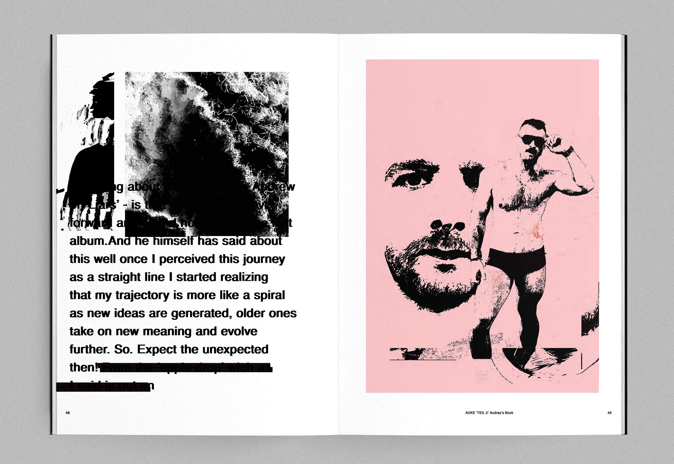 Studio Auke Triesschijn book design collage personal project graphic design