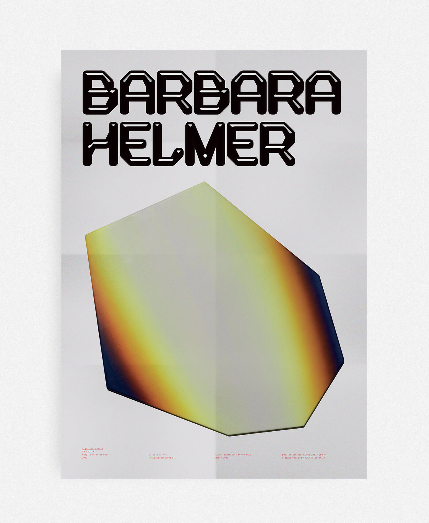Studio Auke Triesschijn Barbara Helmer graphic design poster A2